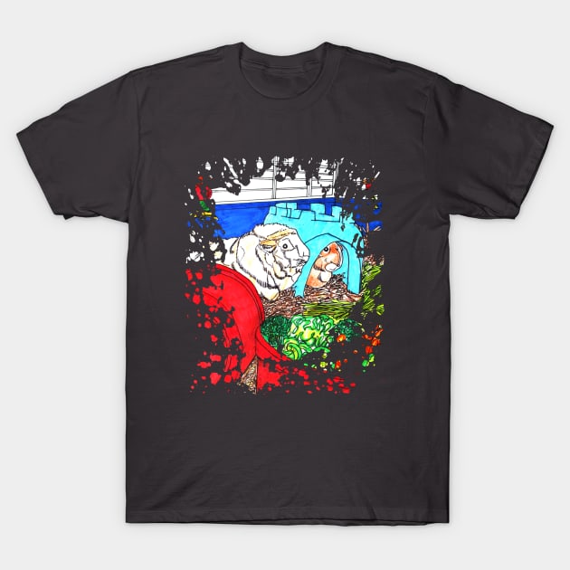 Guinea Pigs in a cage T-Shirt by adamzworld